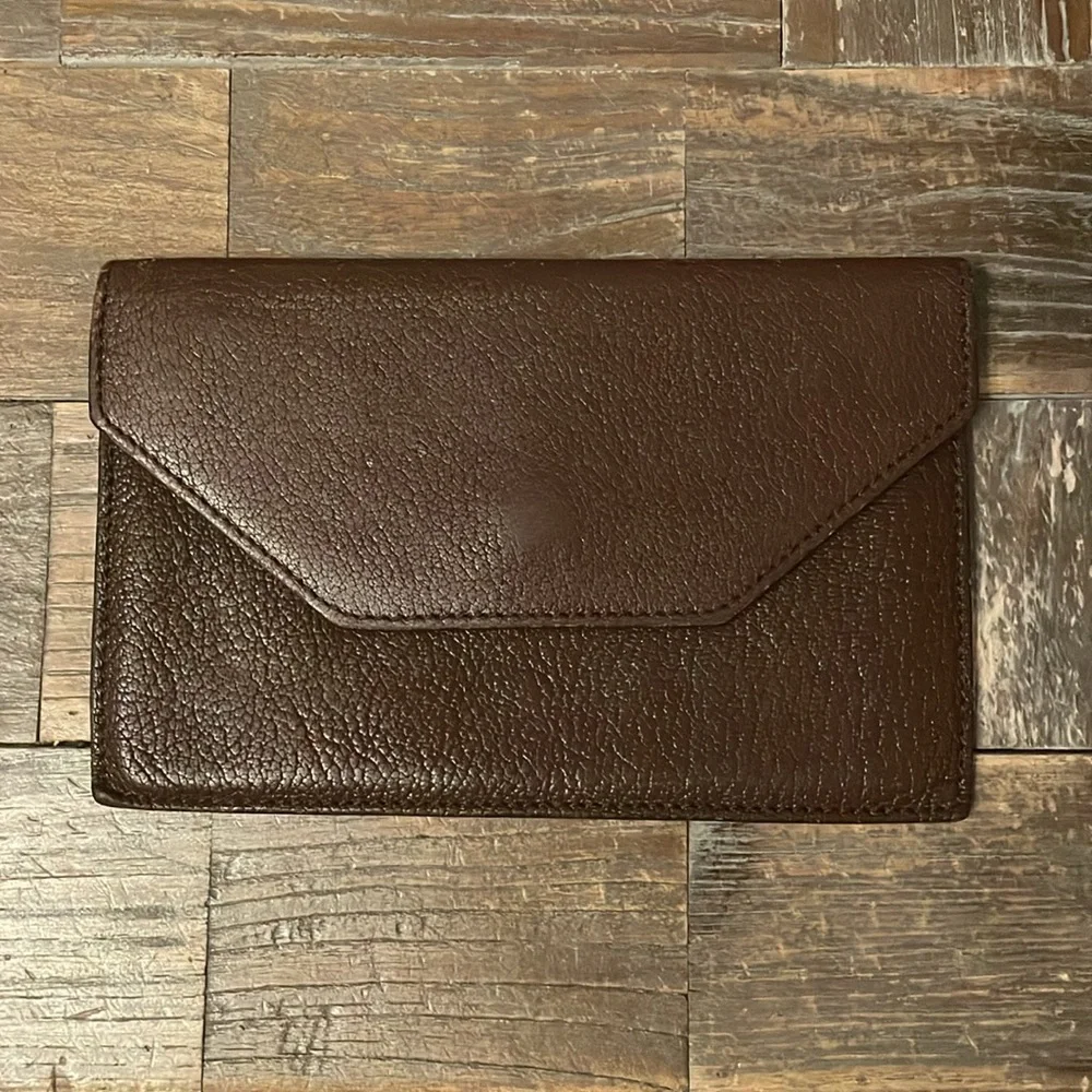 Vintage Echt 2 Prym Envelope Leather Wallet🖤